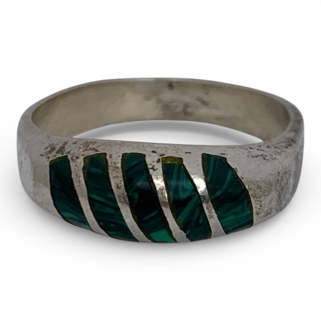 Sterling Silver & Malachite Ring (1 of 6)