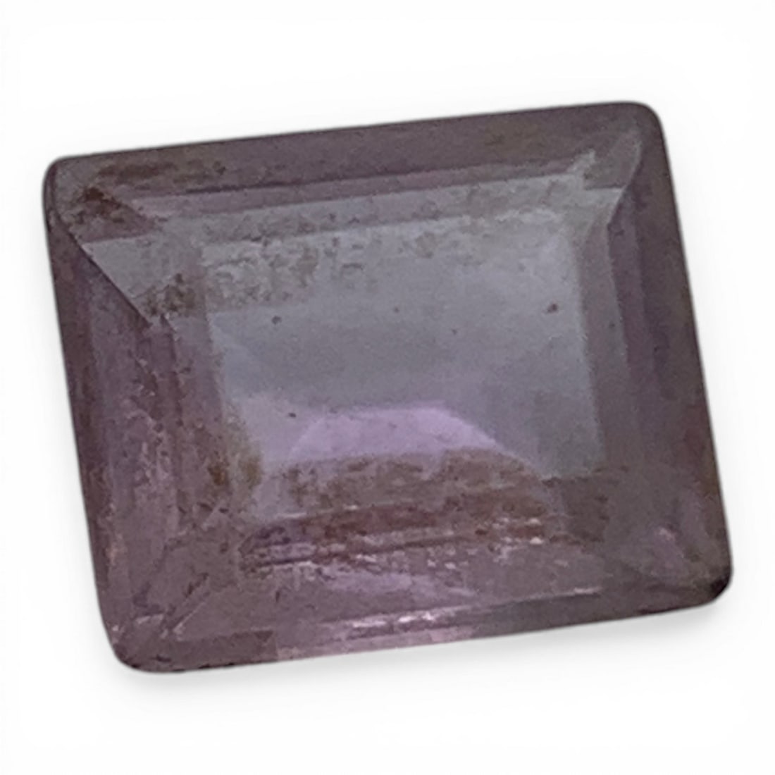 Faceted Clear Spinel With Purple Tint Gemstone: 8.5x10.5mm Gemstones Tested With Presidium Gem Tester Il - Berners Does Not Guarantee Authenticity Of Gemstones