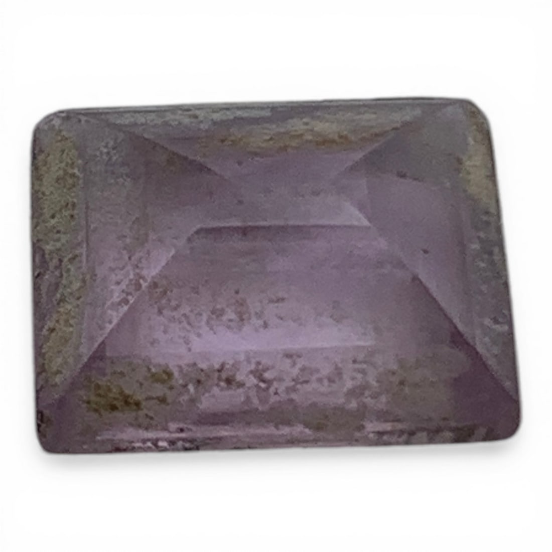 Faceted Clear Spinel With Purple Tint Gemstone - 2