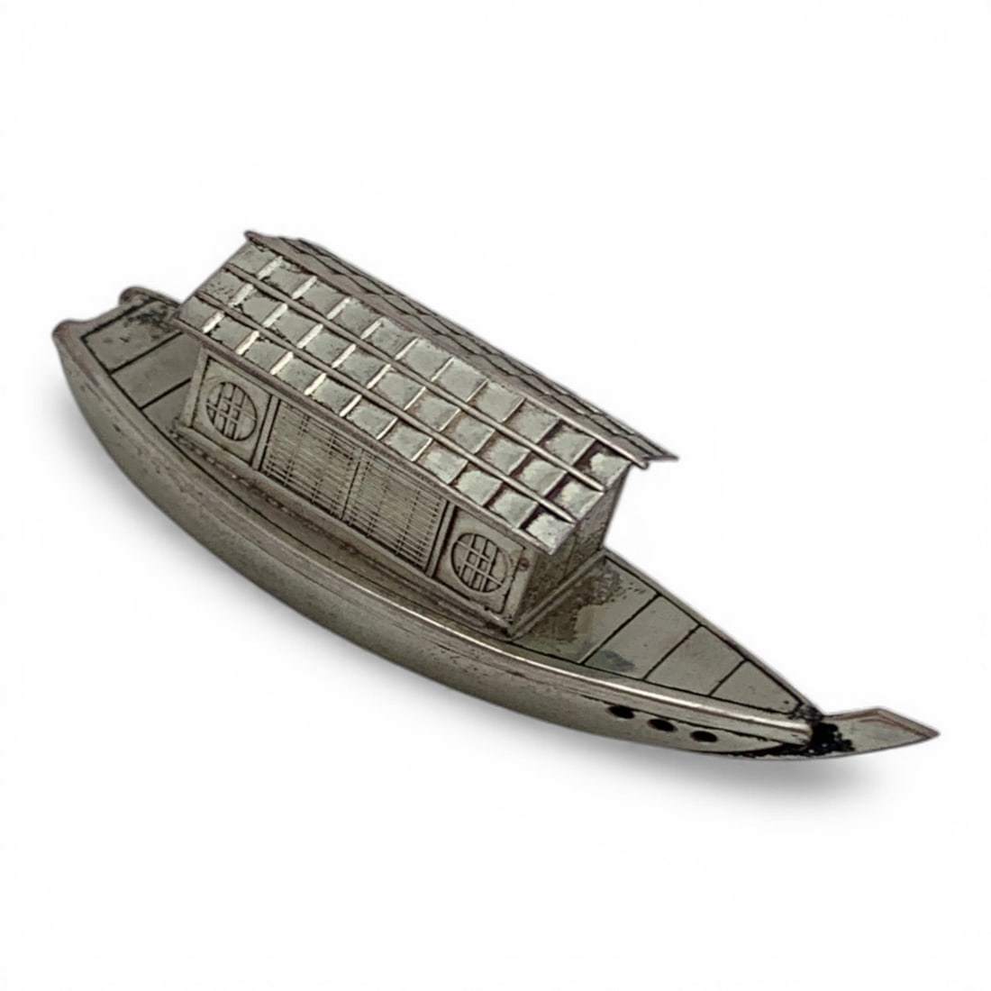 950 Silver Boat Salt Shaker - 2