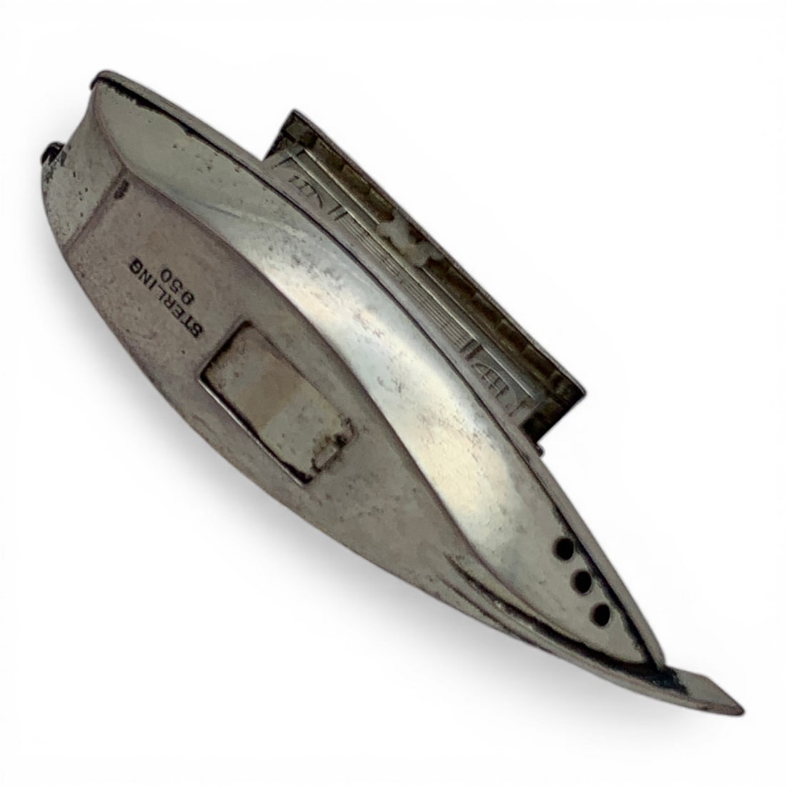 950 Silver Boat Salt Shaker - 3