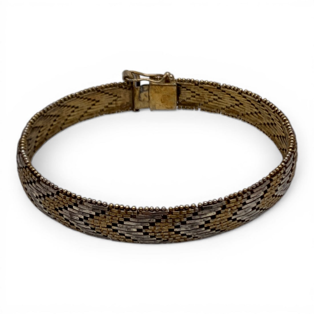 Sterling Silver Gold Tone Bracelet: Marked 925 - 7 3/4" Long - 22.8 Grams