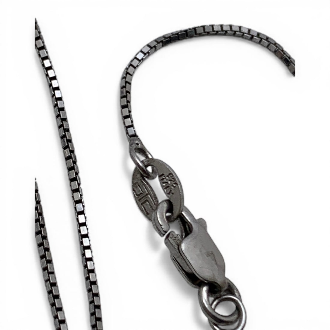 Sterling Silver Box Chain Necklace - 3