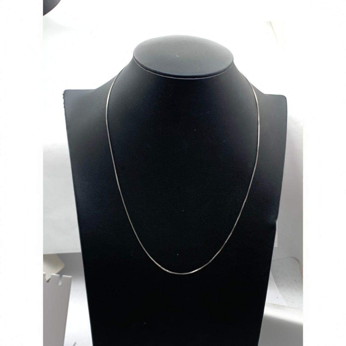Sterling Silver Box Chain Necklace - 4