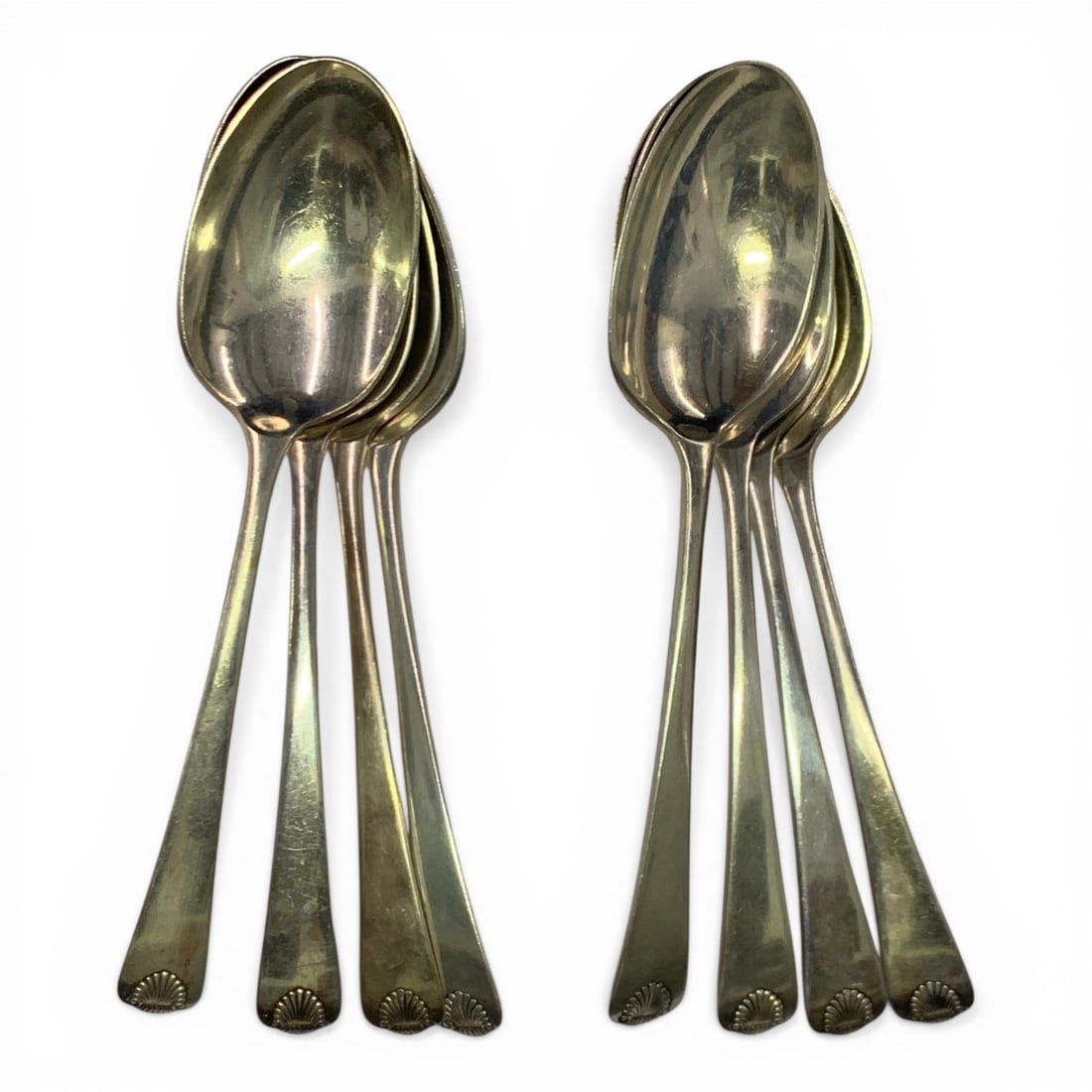 Colonial Shell 63 Piece Sterling Flatware Set - 11