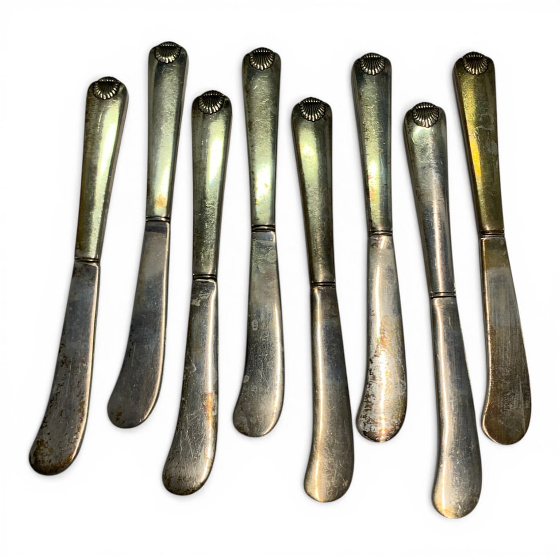 Colonial Shell 63 Piece Sterling Flatware Set - 13