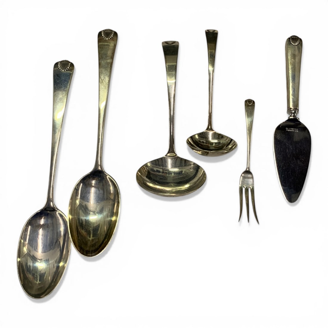 Colonial Shell 63 Piece Sterling Flatware Set - 15
