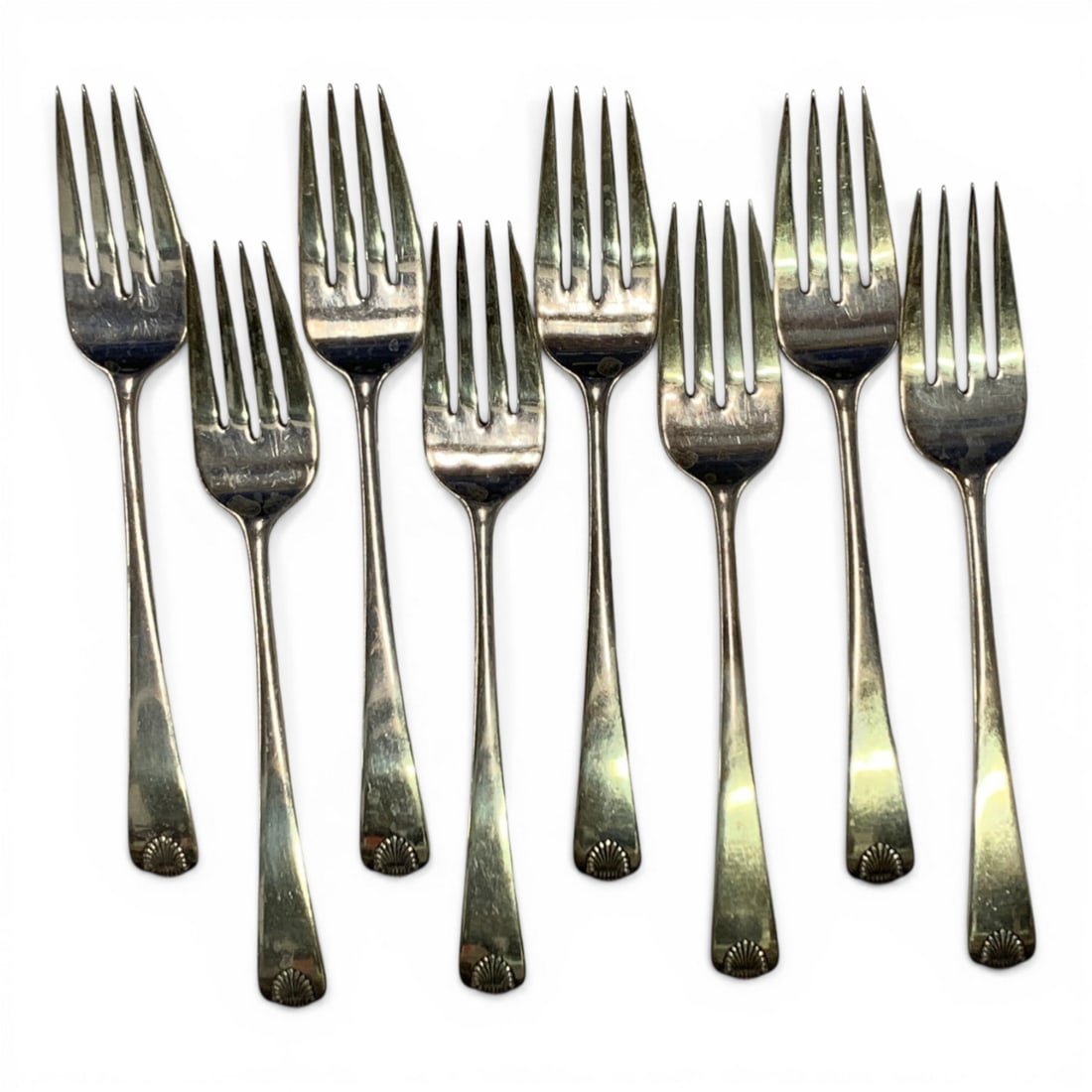 Colonial Shell 63 Piece Sterling Flatware Set - 7