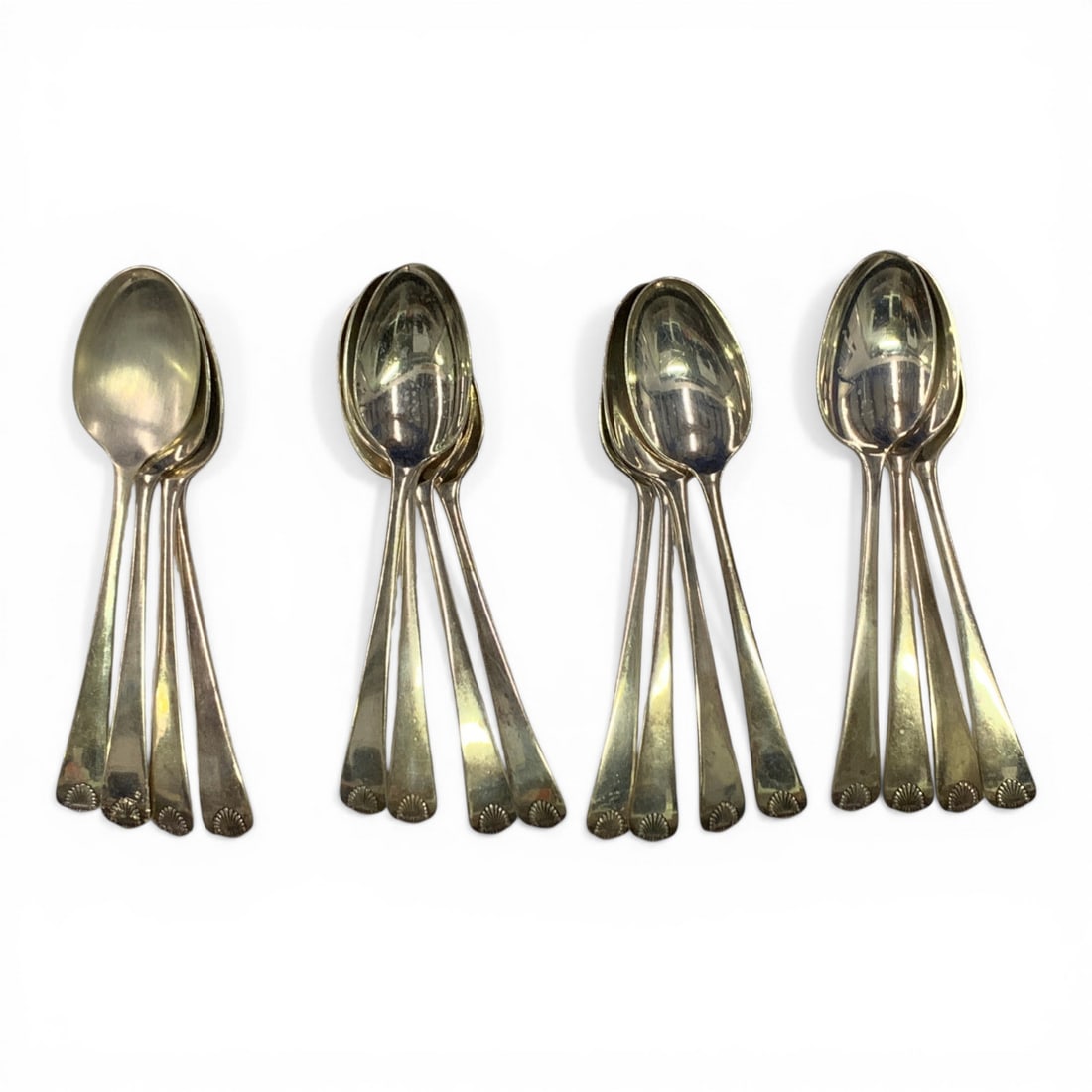 Colonial Shell 63 Piece Sterling Flatware Set - 9