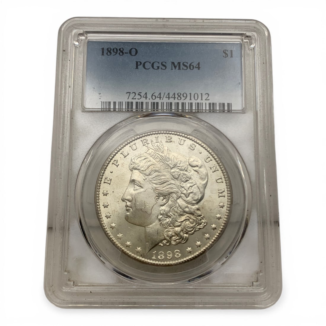 1898 O Morgan Silver Dollar: Pcgs Ms64 - 90% Silver Content In Pcgs Graded Case