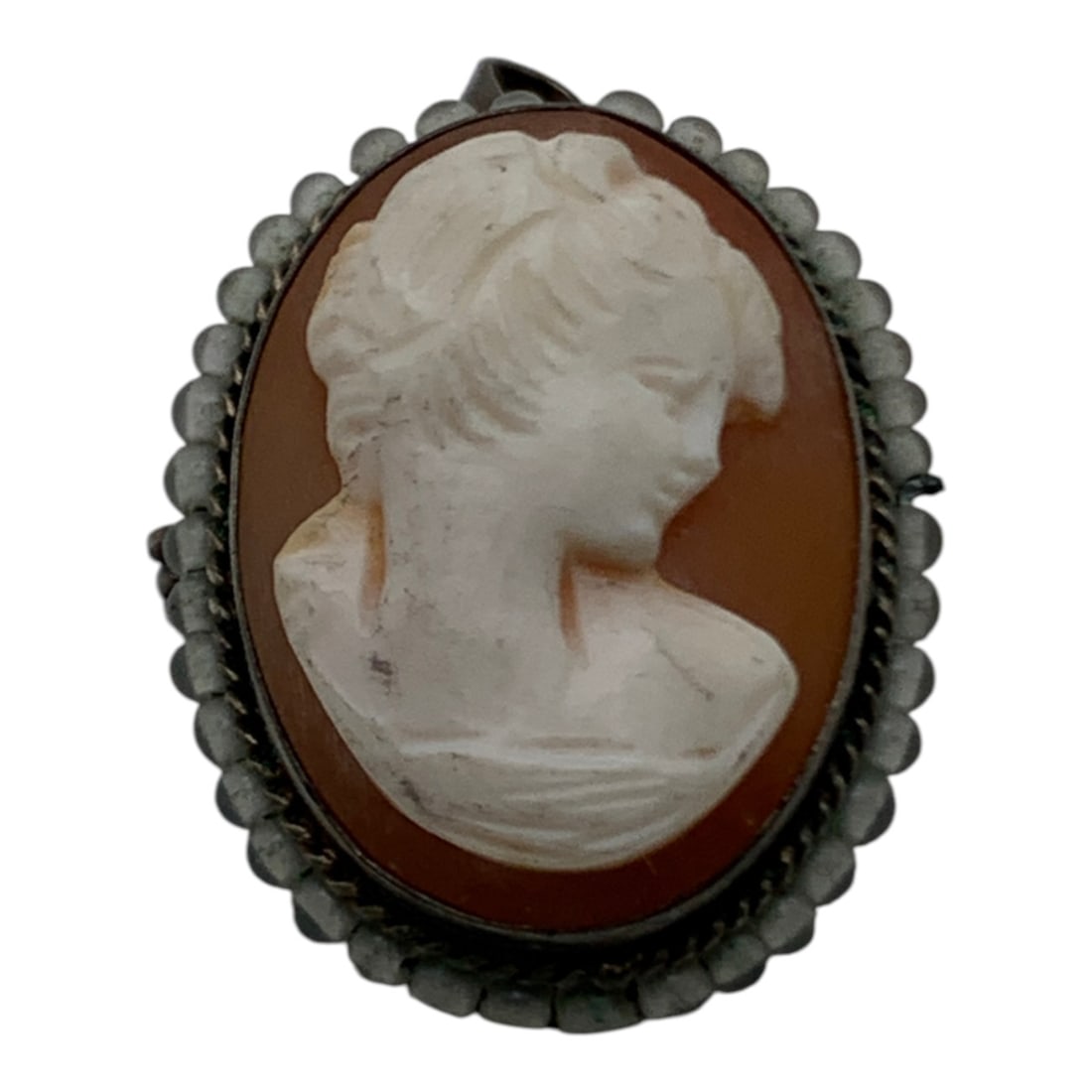Silver Cameo Pin/ Pendant - 3