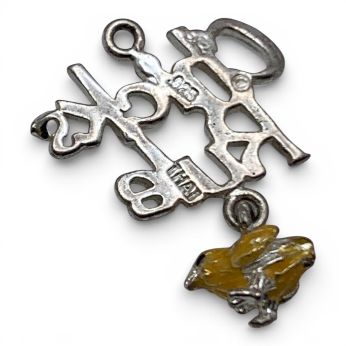 Sterling Silver Enameled Bird Charm - 2