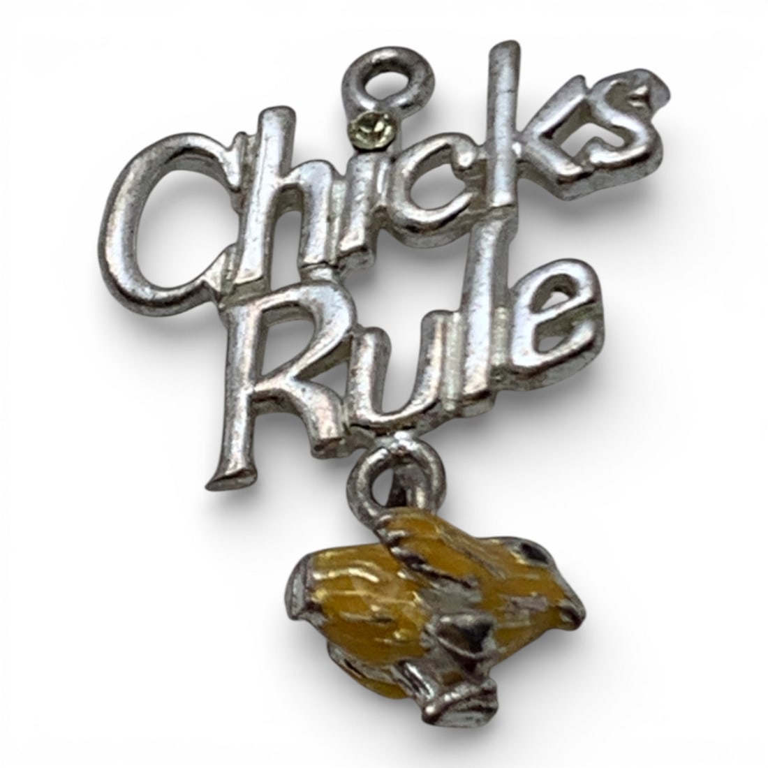 Sterling Silver Enameled Bird Charm - 3