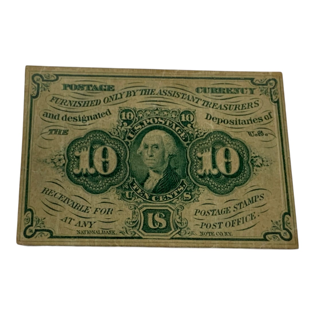 10 Cents Postage Currency, 1st Issue: F # 1242See Photos