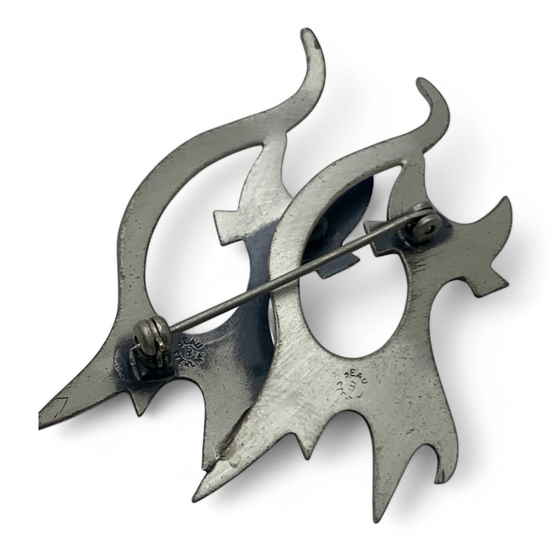 Sterling Silver Cat Brooch - 2