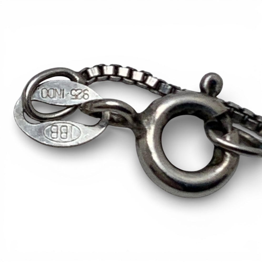 Sterling Silver Box Chain Necklace - 3