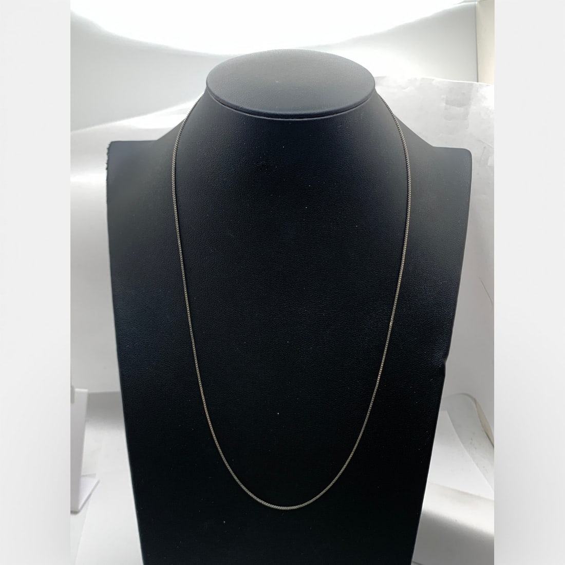 Sterling Silver Box Chain Necklace - 4