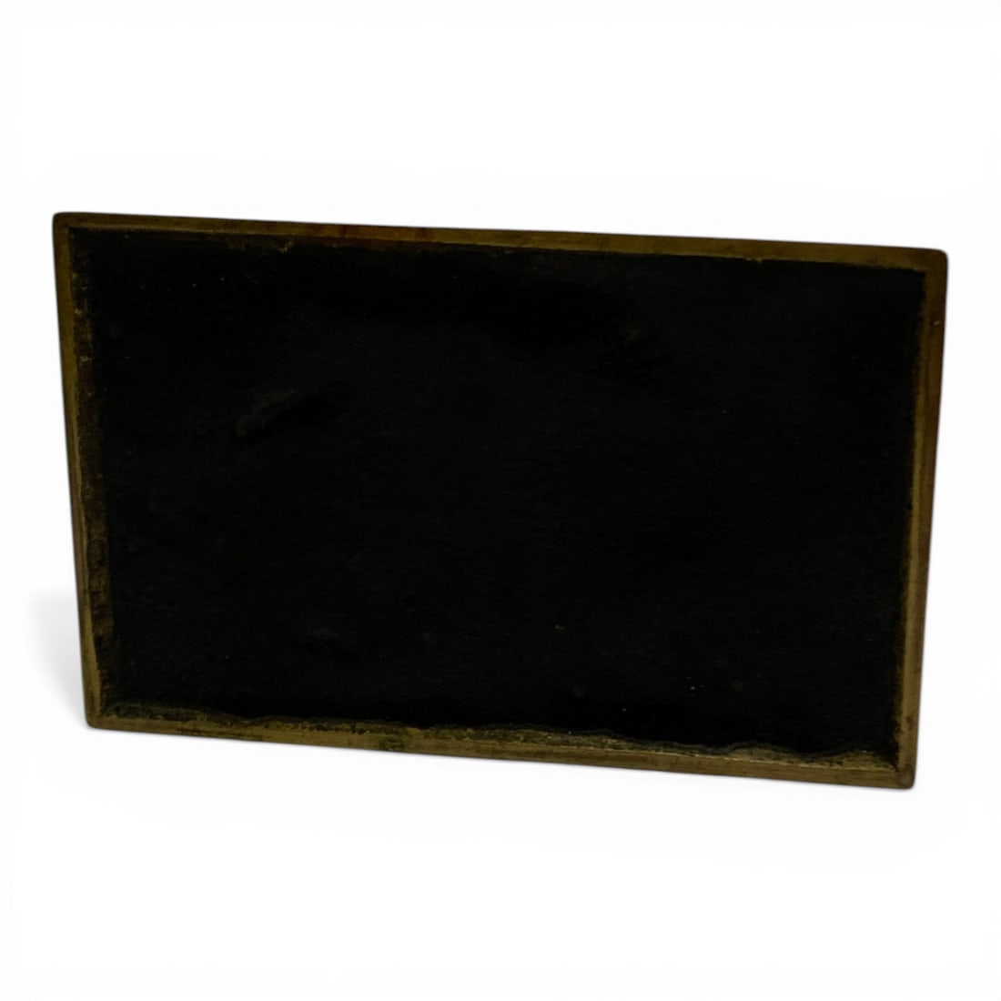 Antique Brass Inkwell - 6