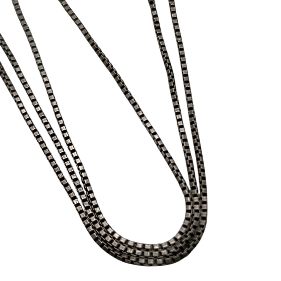 Sterling Silver Box Chain Necklace - 2