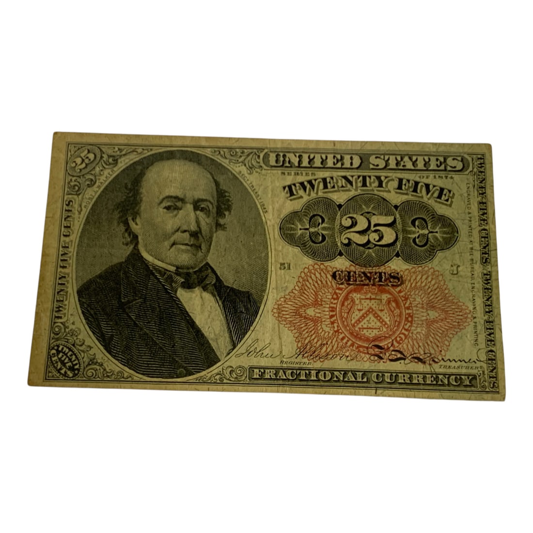 25 Cents Fractional Currency, 5th Issue: F # 1308See Photos