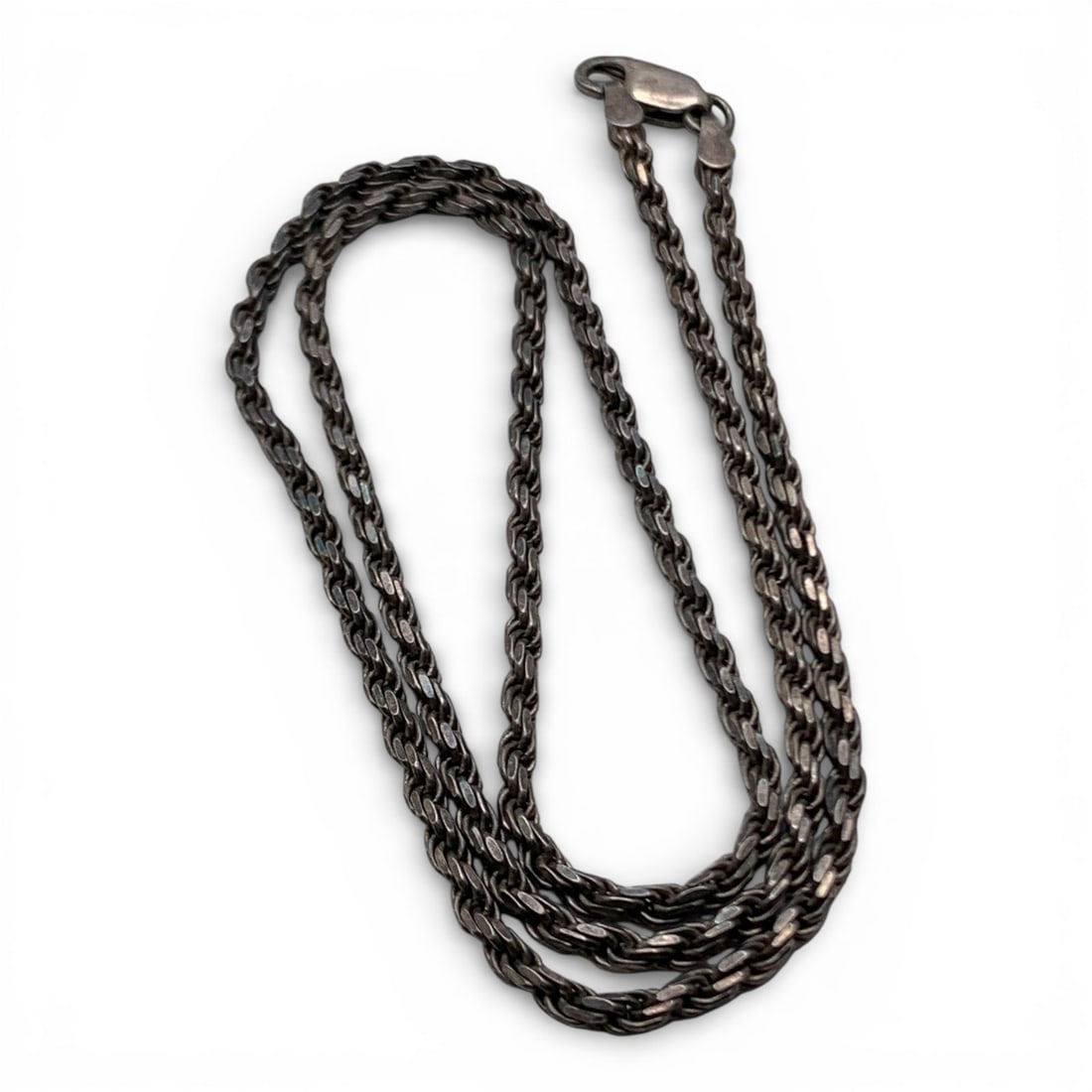 Sterling Silver Necklace: Marked 925 - 20 1/8" Long - 13.1 Grams