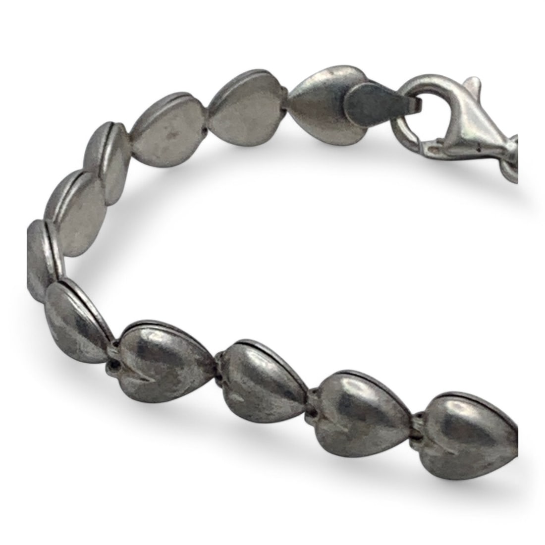 Sterling Silver Heart Bracelet - 3