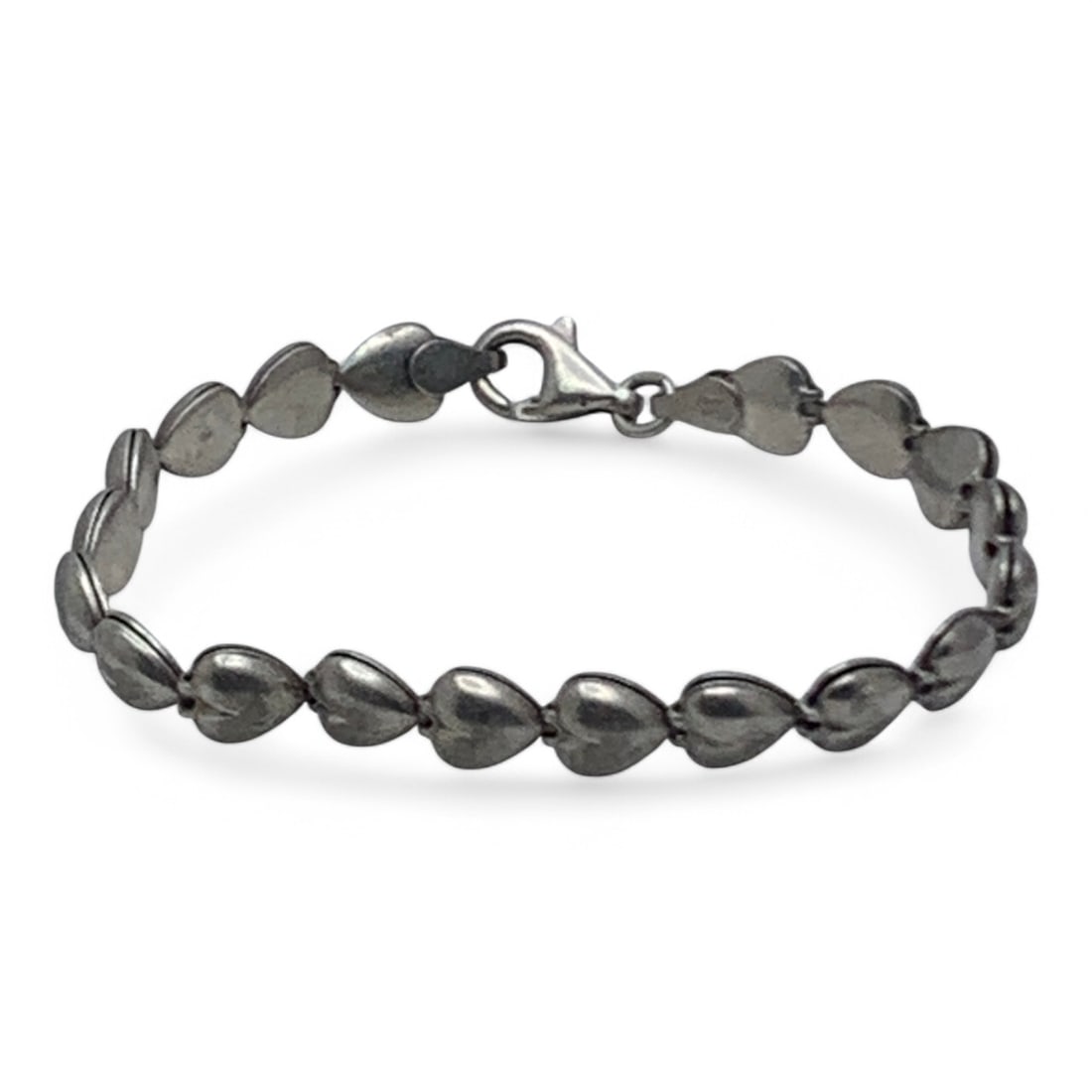 Sterling Silver Heart Bracelet - 4