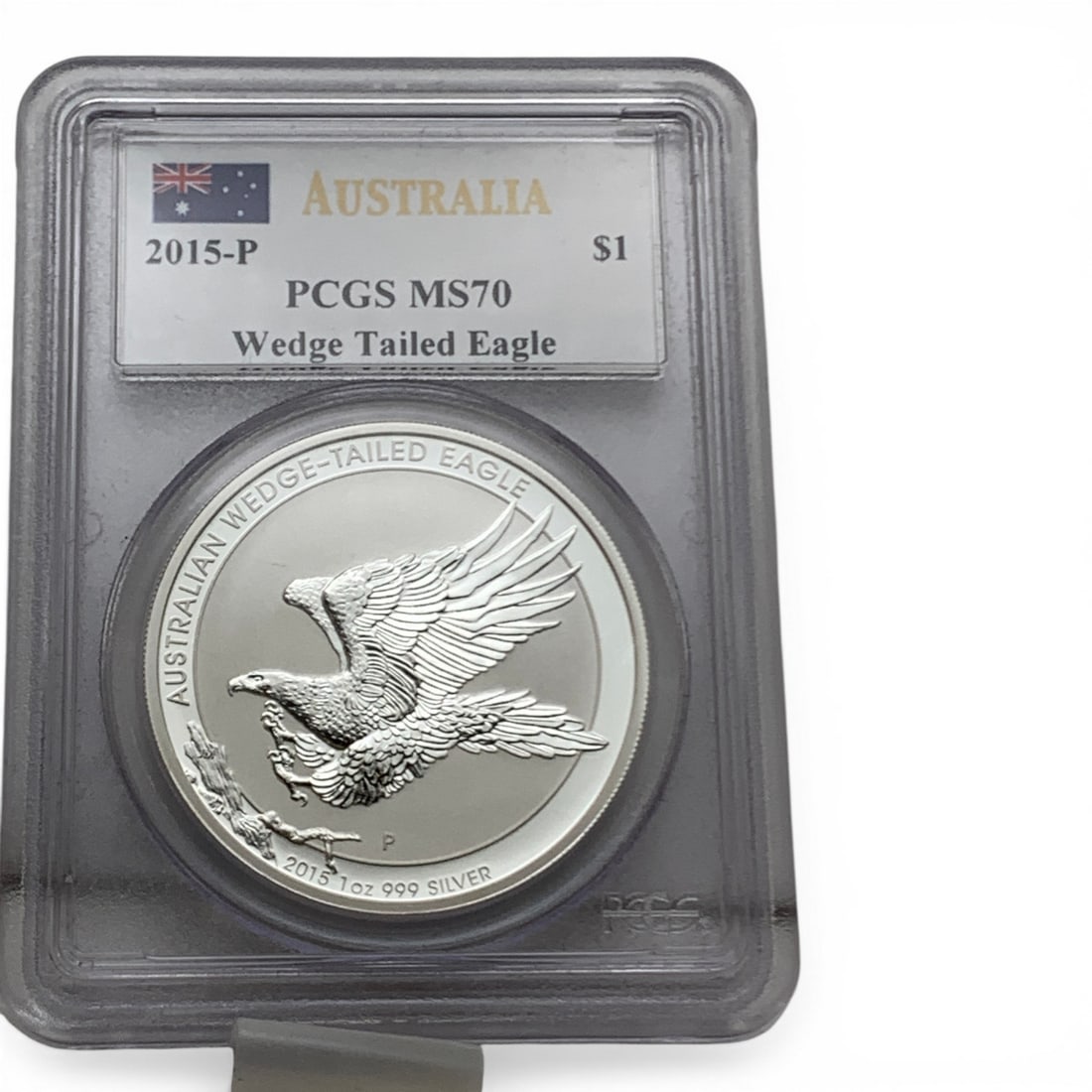 2015 P Australia $1 1oz. Coin: Pcgs Ms 70In Pcgs Graded Case