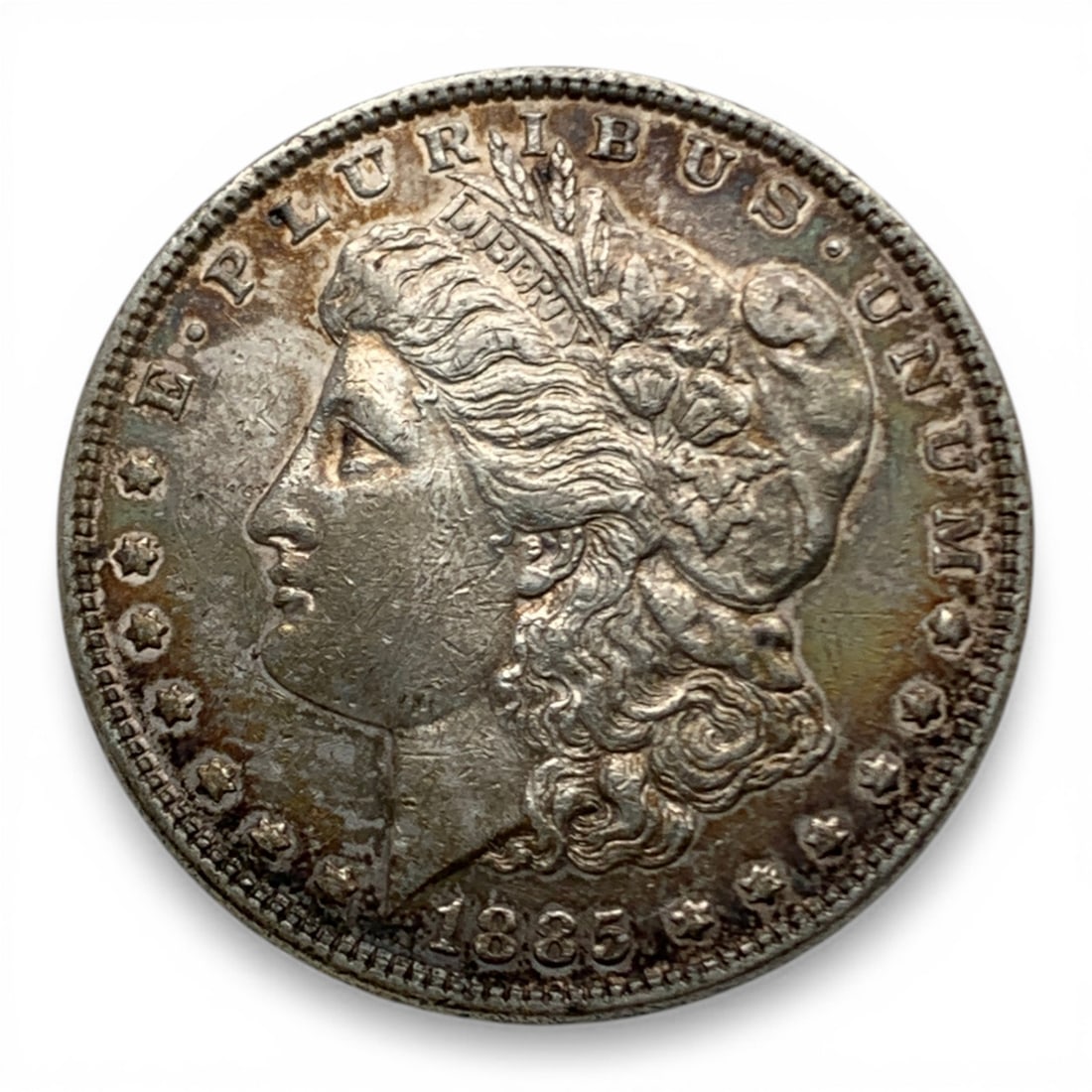 1885 Morgan Silver Dollar: 90% Silver Content - United States Of America~ One Dollar