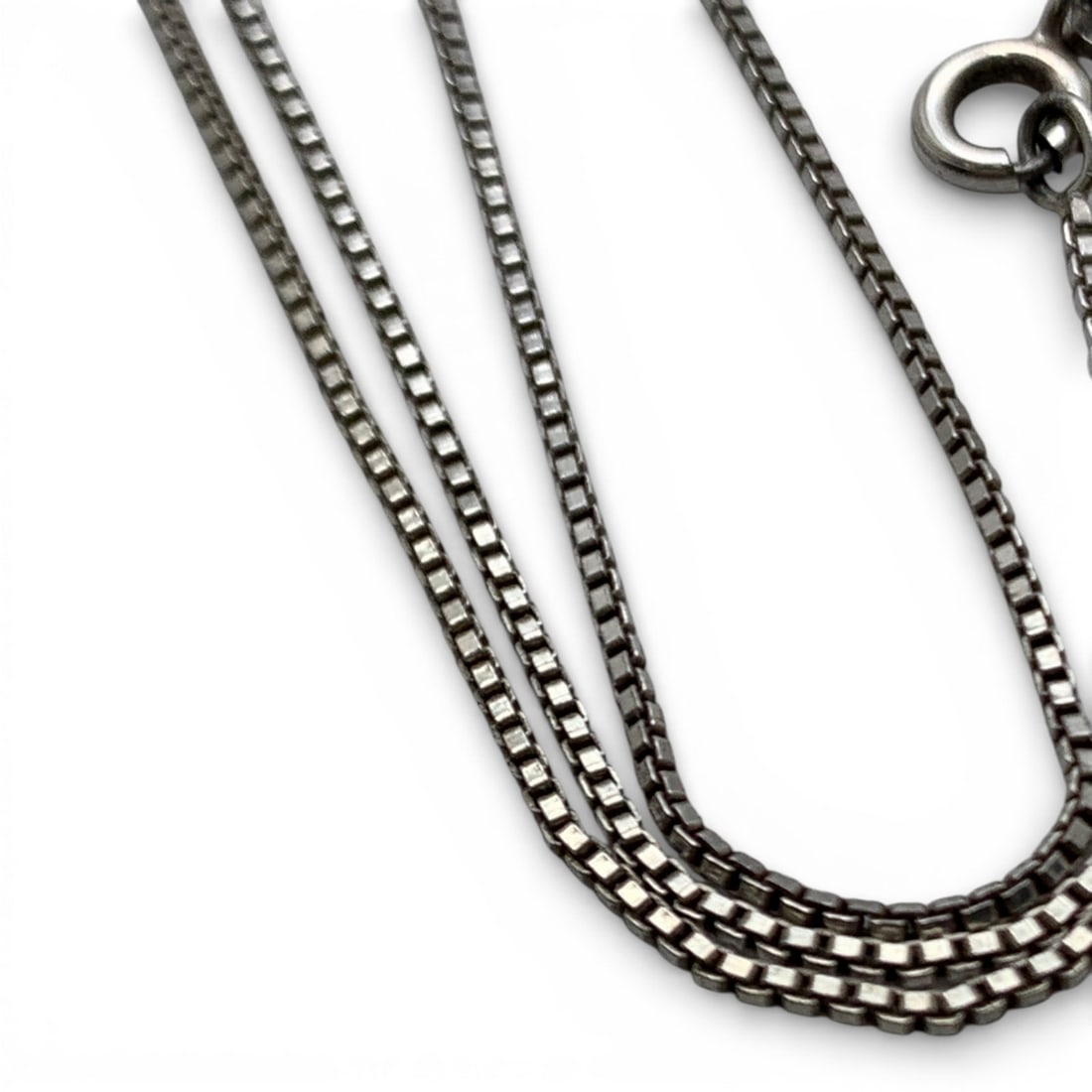 Sterling Silver Box Chain Necklace - 2