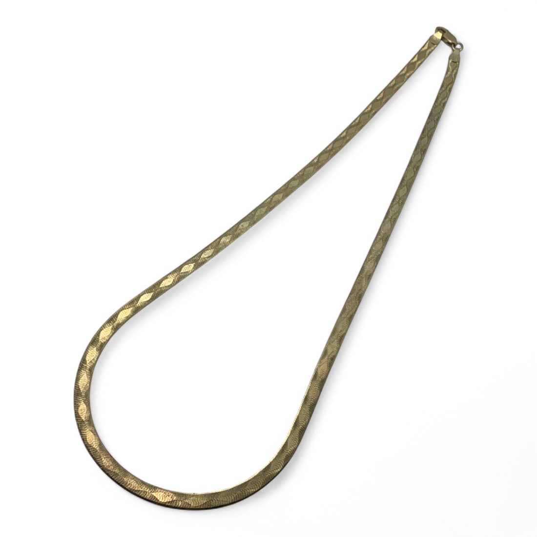 Sterling Silver Gold Tone Necklace: Marked 925 - 20 1/4" Long - 11.5 Grams