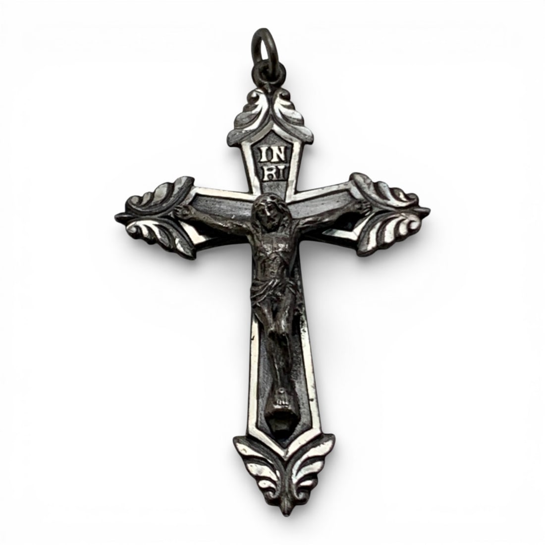 Sterling Silver Crucifix Pendant: Marked Sterling - 2" Long - 4.6 Grams