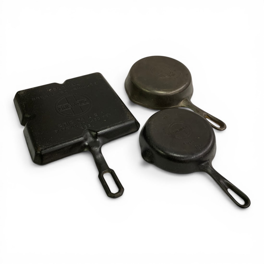 2 Griswold Cast Iron Skillets - 7