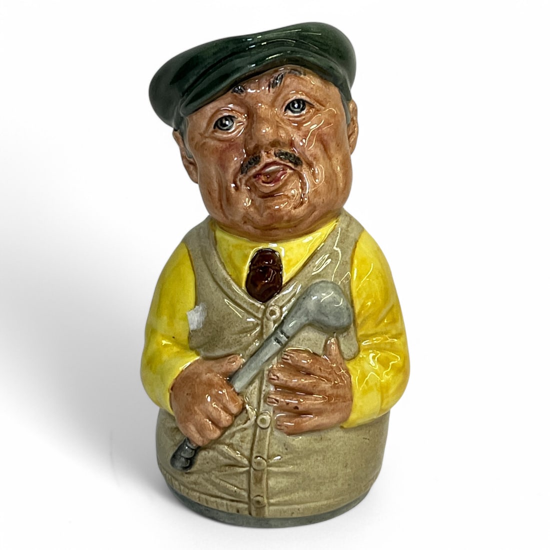 Royal Doulton Character Mug, Major Green: Marked On Bottom: The Doultonville Collection. Royal Doulton. Major Green. The Golfer. 4.25" Tall.