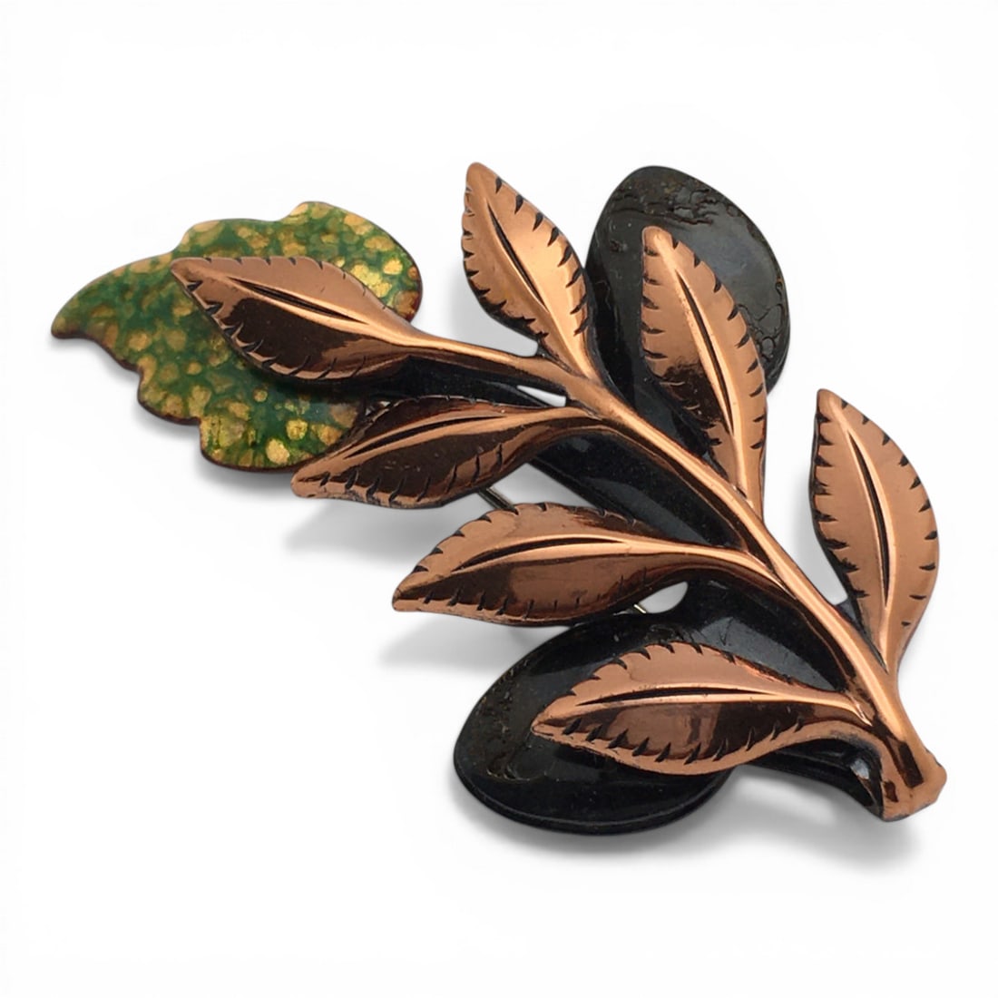 Matisse Leaf Broach: 2.25" Long