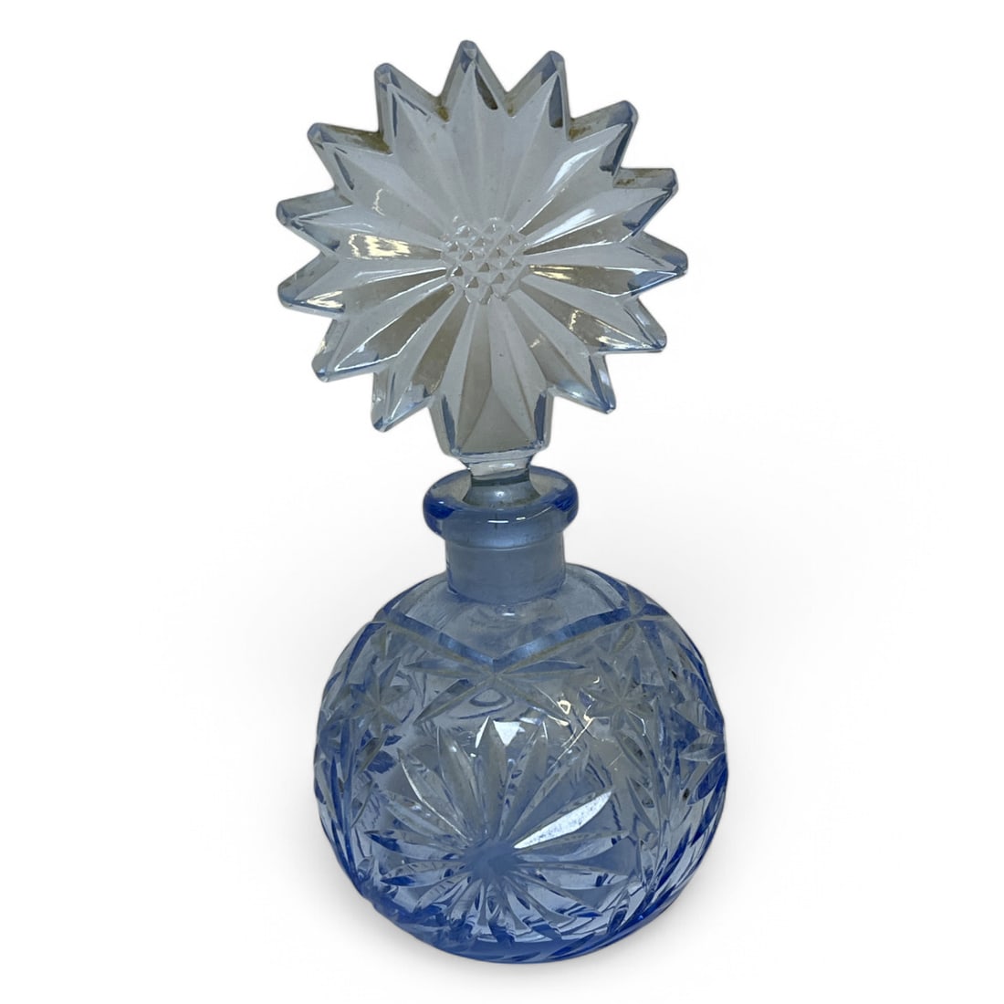 Blue Crystal Perfume Bottle - 3
