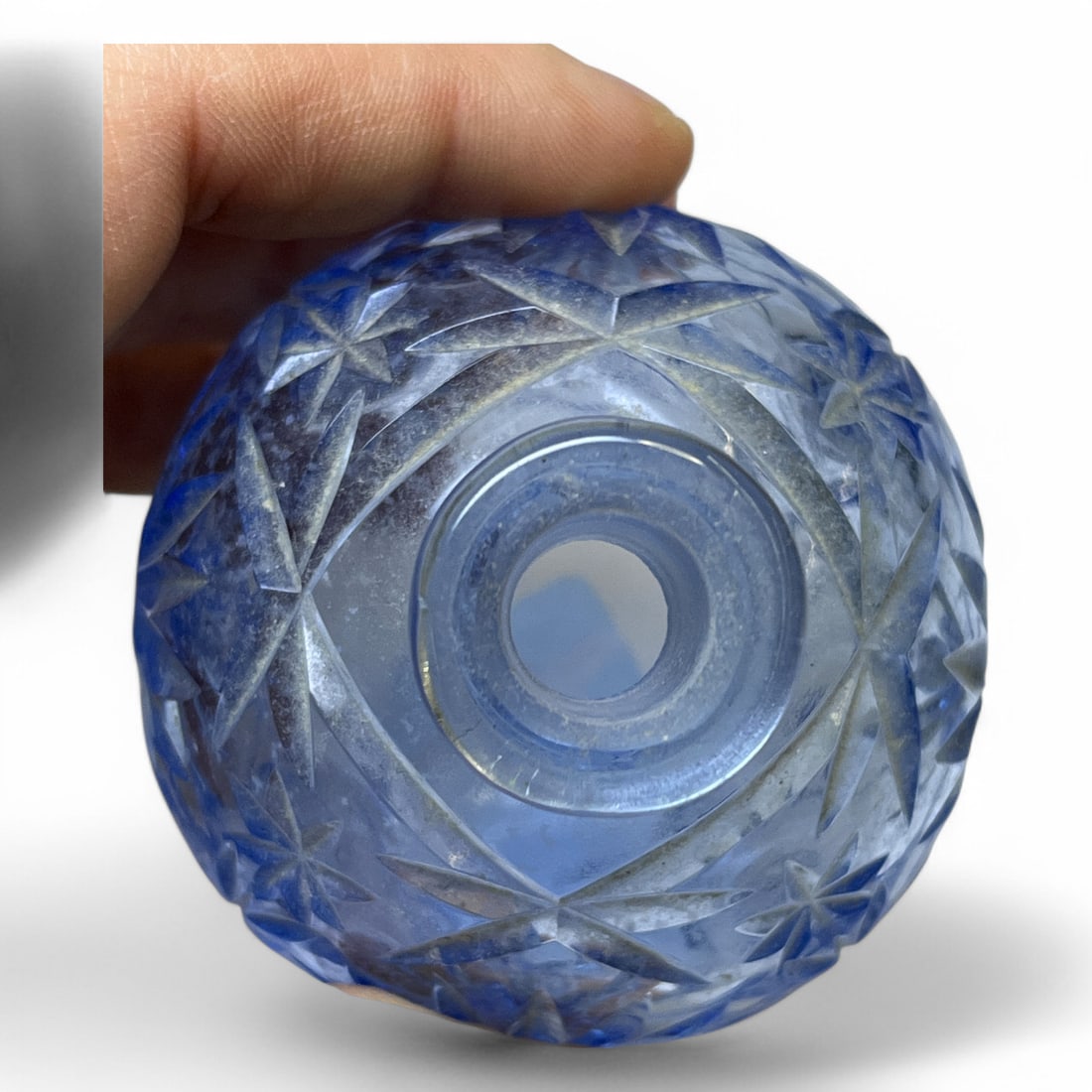 Blue Crystal Perfume Bottle - 7