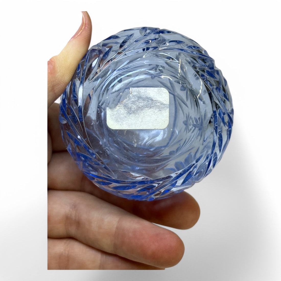 Blue Crystal Perfume Bottle - 8