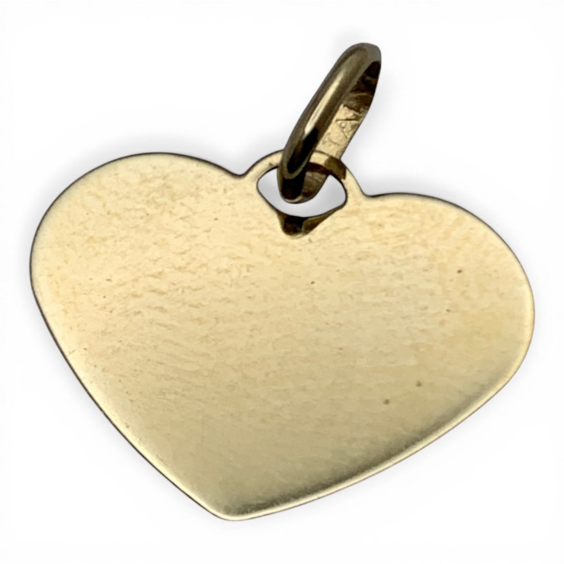 14k Yellow Gold Heart Pendant: Marked 14k - 3/4" Long - 0.4 DwtGemstones Tested With Presidium Gem Tester Il - Berners Does Not Guarantee Authenticity Of Gemstones