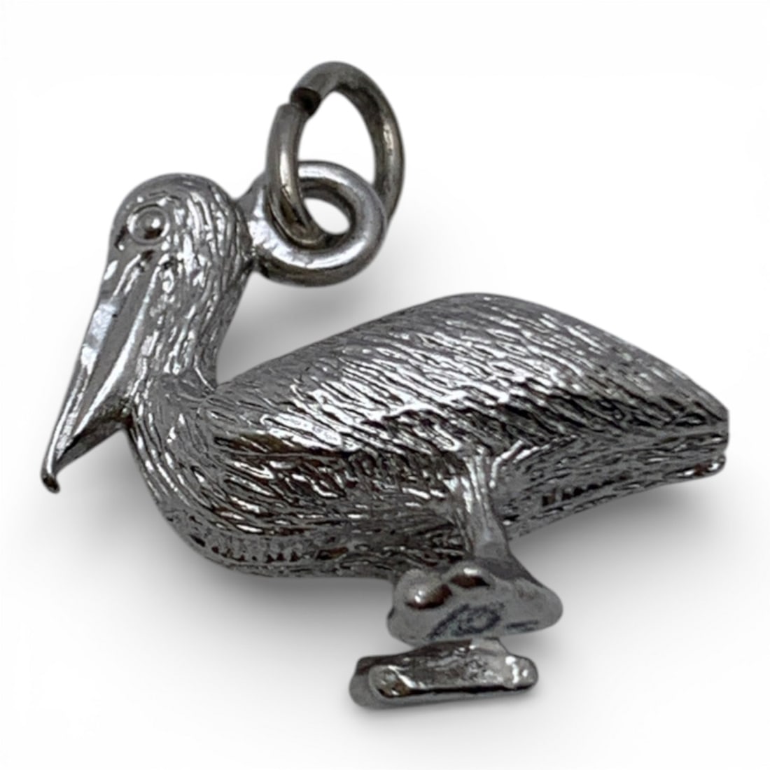 Sterling Silver Pelican Charm: Marked Sterling - 5/8" Long - 4.5 Grams