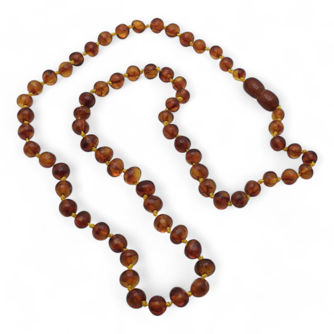 Baltic Amber Necklace: 19" Long.