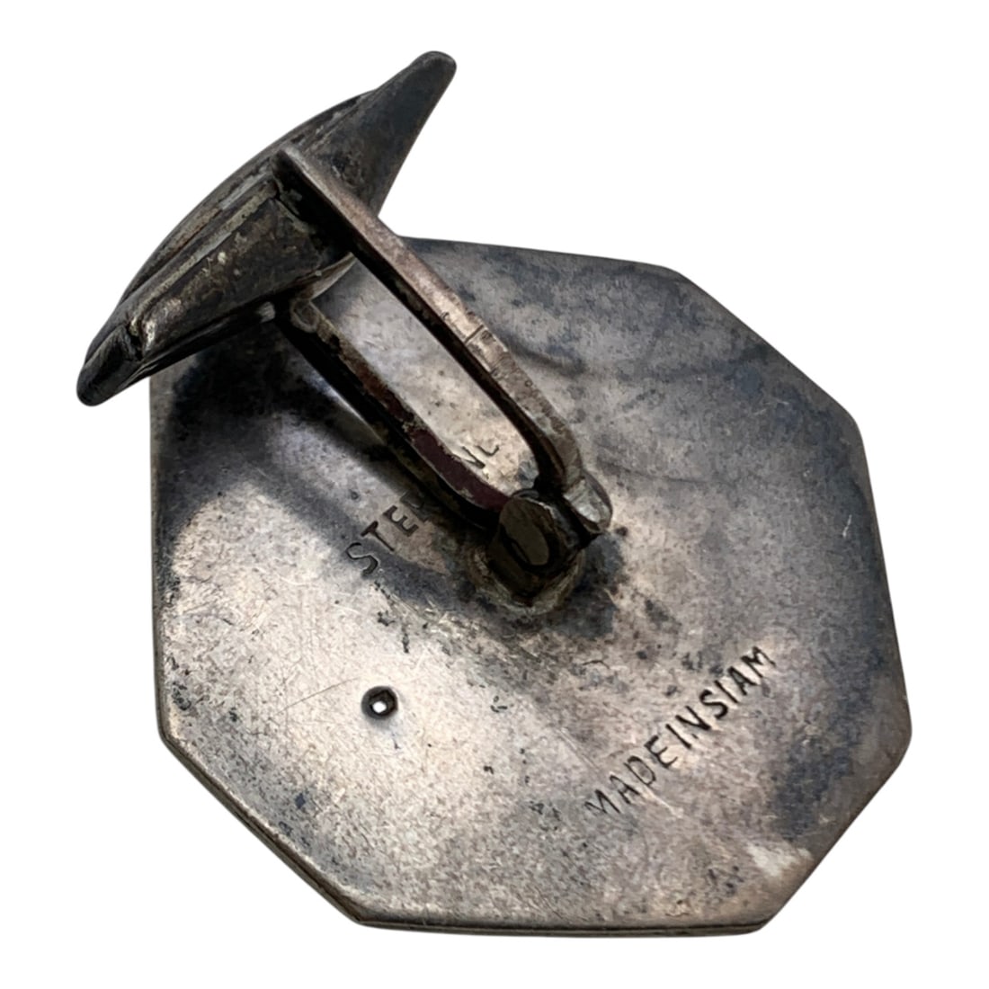 Sterling Silver Siam Cuff Links - 2