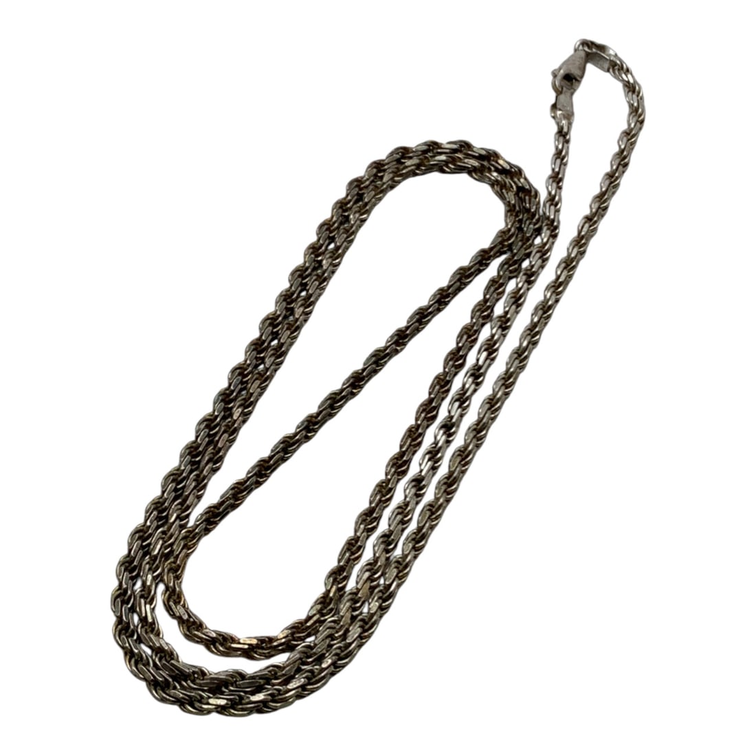 Sterling Silver Necklace: Marked 925 - 30 1/8" Long - 26.5 Grams