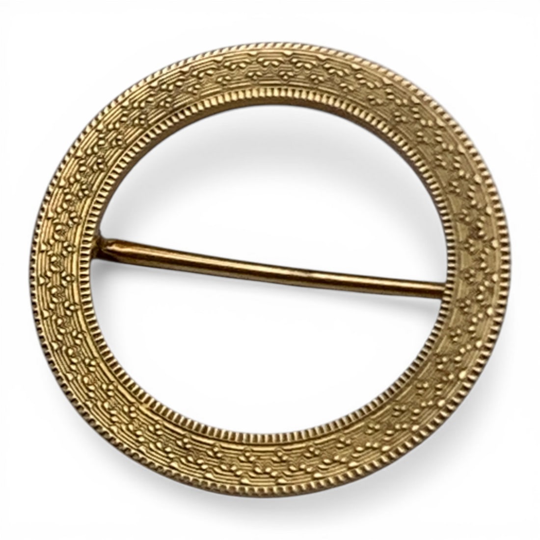 14k Yellow Gold Pin: Marked 14k - 1" Long - 1.6 DwtGemstones Tested With Presidium Gem Tester Il - Berners Does Not Guarantee Authenticity Of Gemstones