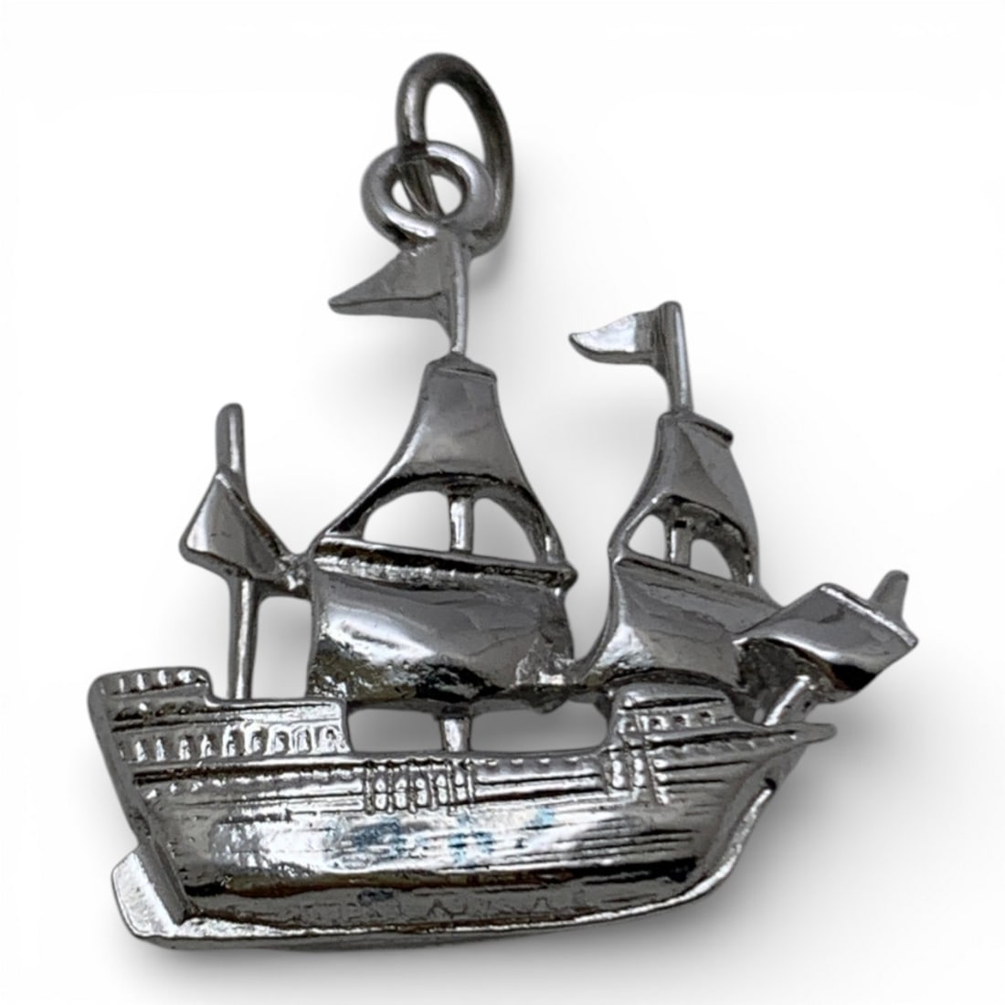 Sterling Silver Ship Charm - 3