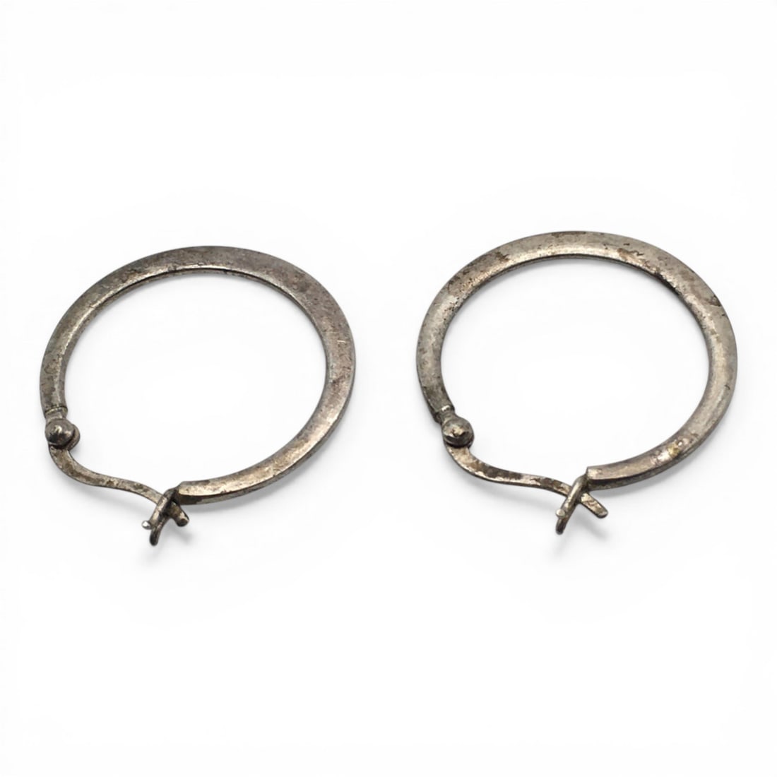 Sterling Silver Hoop Earrings - 2