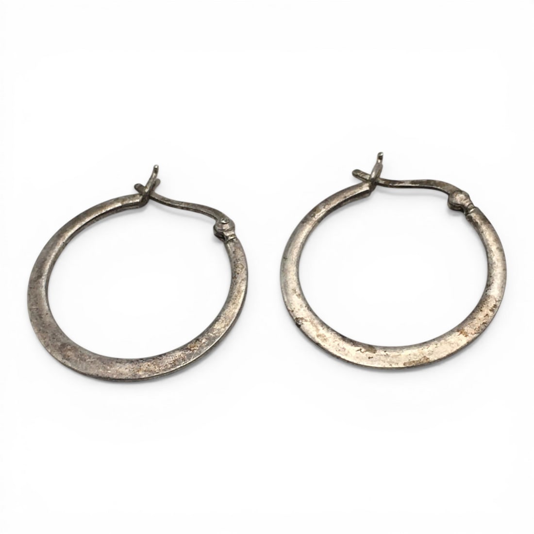 Sterling Silver Hoop Earrings - 3