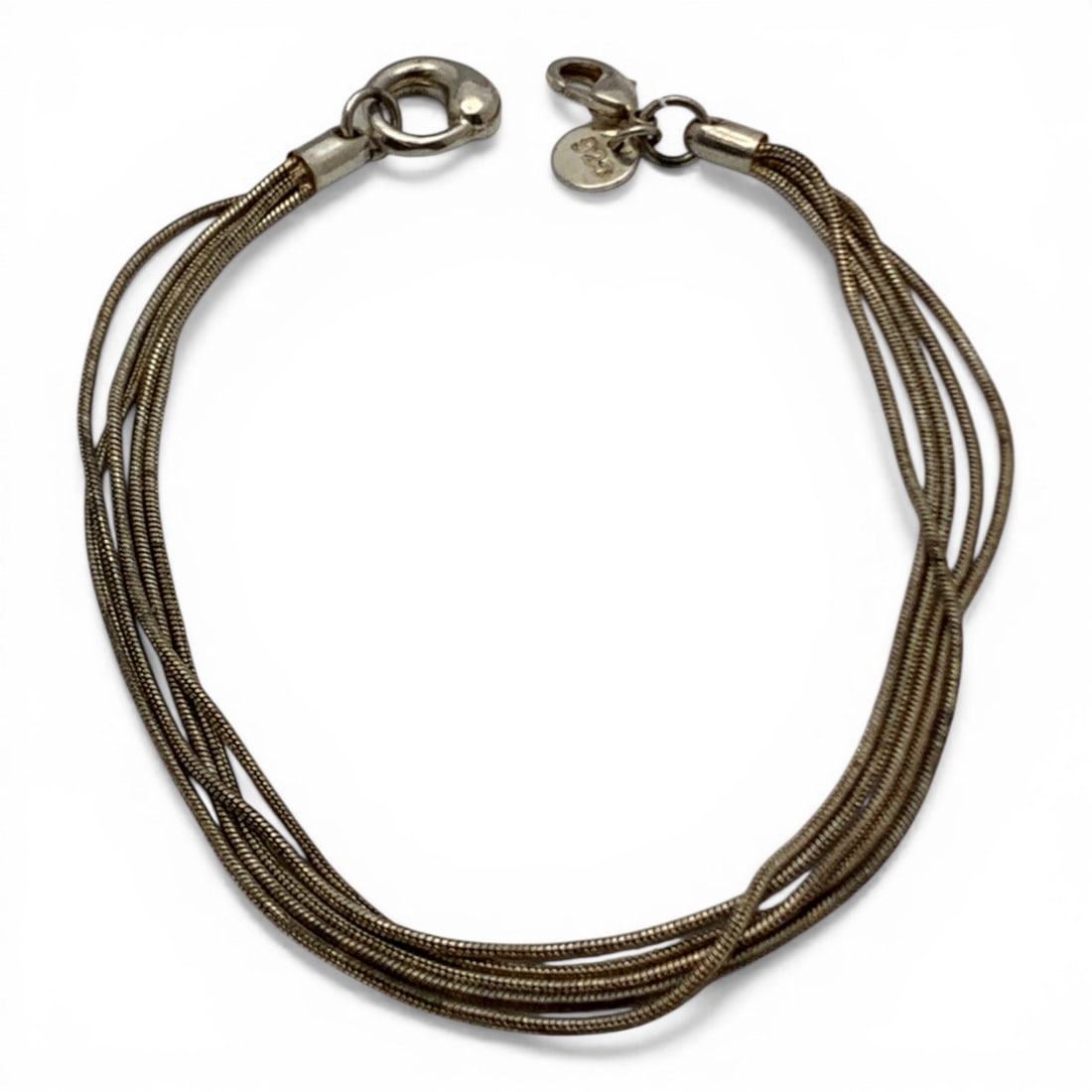 Sterling Silver Multi Strand Bracelet - 4