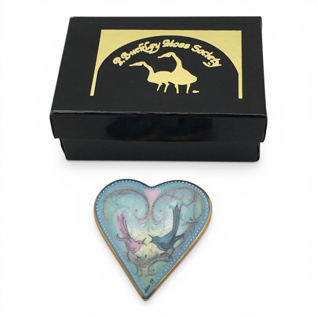 Anna Perenna Anniversary Song Heart Broach: 2.0" Long