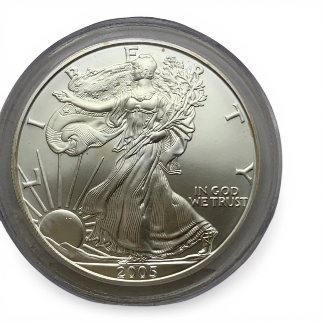 Pcgs Graded 2005 American 1oz. Silver Eagle - 2